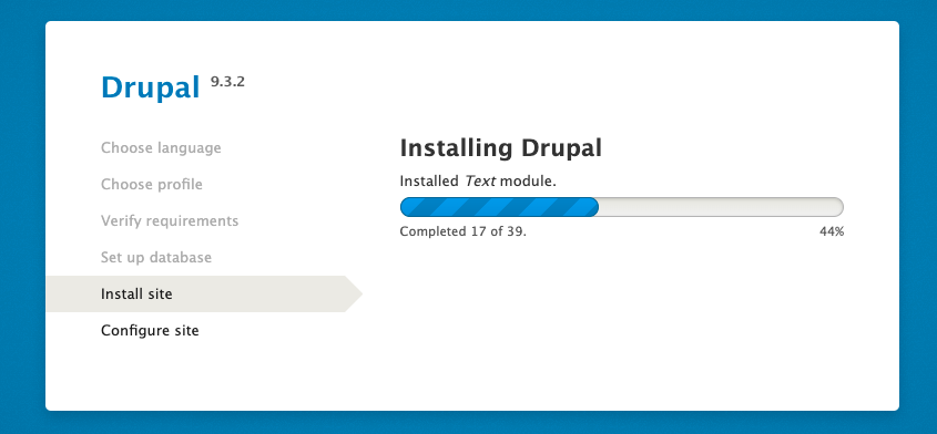 Drupal installation